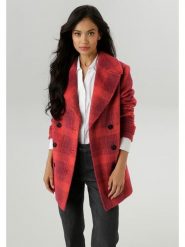 Aniston Kurtka przejściowa w kolorze czerwonym rozmiar: 40. Czerwone kurtki damskie Aniston, bez wzorów, bez kaptura. Za 104.64 zł.