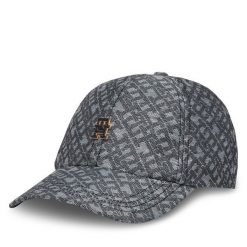 Czapka z daszkiem Tommy Hilfiger. Niebieskie czapki z daszkiem damskie Tommy Hilfiger, bez wzorów. Za 139.99 zł.