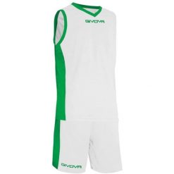 Givova Kit Power Interlock zestaw sportowy. Białe koszulki sportowe damskie Givova, bez wzorów, bez ramiączek, do koszykówki. Za 236.50 zł.