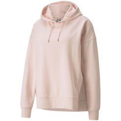 Bluza damska Puma HER Hoodie TR jasnoróżowa. Czerwone bluzy damskie Puma, s, bez wzorów, z bawełny, z kapturem. Za 129.09 zł.