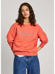Pepe Jeans Bluza w kolorze pomarańczowym rozmiar: XS. Pomarańczowe bluzy damskie Pepe Jeans, xs, bez wzorów, z bawełny, bez kaptura. Za 123.53 zł.