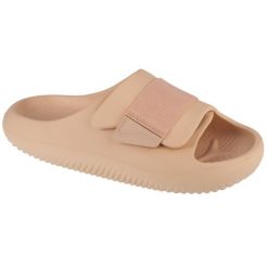 Klapki unisex Crocs 2094132DS. Brązowe klapki damskie Crocs, bez wzorów, z materiału, bez obcasa, bez zapięcia. Za 364.00 zł.