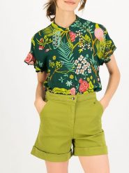 Blutsgeschwister Szorty "Hipsta Holiday Scout" w kolorze zielonym rozmiar: L. Brązowe szorty damskie Blutsgeschwister, bez wzorów, z bawełny. Za 158.10 zł.