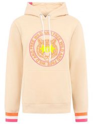 Zwillingsherz Bluza w kolorze brzoskwiniowym rozmiar: L. Pomarańczowe bluzy damskie Zwillingsherz, l, bez wzorów, z kapturem. Za 206.45 zł.