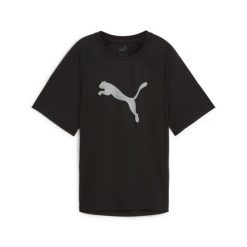 Damska koszulka z nadrukiem EVOSTRIPE PUMA Black. Czarne bluzki damskie Puma, xl, bez wzorów, bez kołnierzyka, bez ramiączek. Za 186.00 zł.