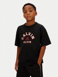 Calvin Klein Jeans T-Shirt Varsity Graphic IB0IB02637 Czarny Regular Fit. Czarne t-shirty i koszulki chłopięce Calvin Klein Jeans, bez wzorów, z bawełny, bez kołnierzyka, bez ramiączek. Za 129.99 zł.