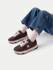 DC Shoes Sneakersy CEOWB-CP40-23383H2(DZ) Brązowy ciemny. Brązowe buty sportowe dziewczęce DC Shoes, z materiału, bez zapięcia. Za 199.99 zł.