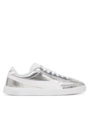 Puma Sneakersy Club II Era Metallic Whisper 404461 02 Srebrny. Szare obuwie sportowe damskie Puma, ze skóry, bez zapięcia. Za 299.99 zł.