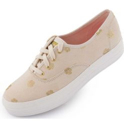 Keds WMS Triple Kick Hibiscus – damskie trampki złote, roz. 40. Żółte trampki damskie ZOLEO, bez wzorów, bez zapięcia. Za 230.99 zł.