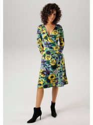 Aniston Sukienka w kolorze błękitno-żółtym rozmiar: 44. Niebieskie sukienki damskie Aniston, bez wzorów, bez ramiączek. Za 95.99 zł.