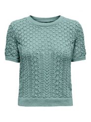 ONLY Sweter w kolorze turkusowym rozmiar: S. Niebieskie swetry klasyczne damskie Only, s, z bawełny, bez kołnierzyka. Za 70.24 zł.