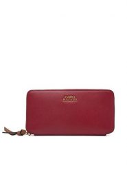 Tommy Hilfiger Portfel Th Leather Lrg Za Wallet AW0AW18941 Czerwony. Czerwone portfele damskie Tommy Hilfiger, bez wzorów, ze skóry. Za 329.99 zł.