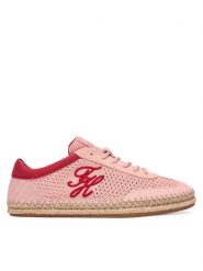 Tommy Hilfiger Espadryle Th Heritage Rope Sneaker FW0FW09406 Różowy. Czerwone espadryle damskie Tommy Hilfiger, bez wzorów, z materiału, bez obcasa. Za 449.99 zł.