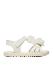 DeeZee Sandały CEO-CS6265-01 Biały. Białe sandały dziewczęce DeeZee, ze skóry, bez obcasa, bez zapięcia. Za 79.99 zł.