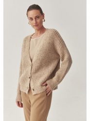 TATUUM Kardigan w kolorze jasnobrązowym rozmiar: XL. Brązowe kardigany damskie TATUUM, xl, bez wzorów, z wełny. Za 218.05 zł.