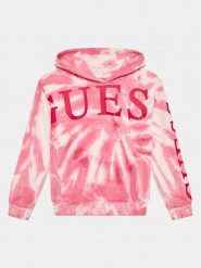 Guess Bluza J3YQ01 KA6R3 Różowy Loose Fit. Czerwone bluzy dziewczęce Guess, z aplikacjami, z bawełny, bez ramiączek, bez kaptura. Za 169.99 zł.