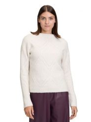 BETTY & CO Sweter w kolorze kremowym rozmiar: 42. Brązowe swetry klasyczne damskie Betty & Co, bez kołnierzyka. Za 164.95 zł.