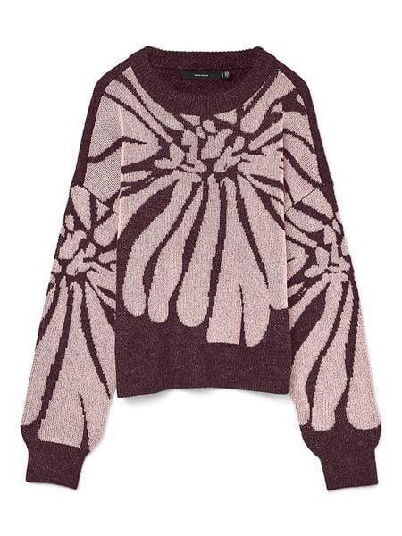 Vero Moda Sweter w kolorze bordowym rozmiar: L. Czerwone swetry klasyczne damskie Vero Moda, l, bez kołnierzyka. Za 100.52 zł.