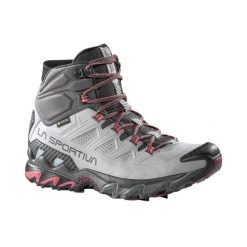 Damskie buty trekkingowe La Sportiva Ultra Raptor II Mid Leather GTX. Szare obuwie trekkingowe damskie La Sportiva, z gore-texu, bez zapięcia. Za 965.20 zł.