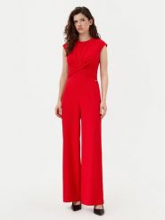 Calvin Klein Kombinezon K20K208177 Czerwony Wide Leg. Czerwone sukienki damskie Calvin Klein, bez wzorów, z syntetyku, bez ramiączek. Za 569.99 zł.