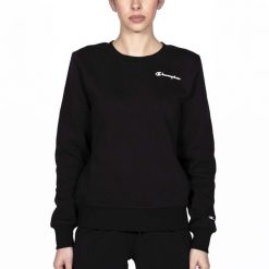 Bluza Champion Z Crewneck Czarna Damskie. Czarne bluzy damskie Champion, s, bez wzorów, bez kaptura. Za 99.77 zł.