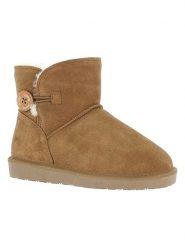 Gooce Skórzane botki zimowe "Crestone" w kolorze jasnobrązowym rozmiar: 40. Brązowe botki damskie Gooce, na zimę, ze skóry, bez obcasa, bez zapięcia. Za 195.99 zł.
