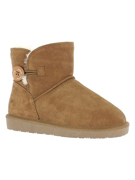 Gooce Skórzane botki zimowe "Crestone" w kolorze jasnobrązowym rozmiar: 40. Brązowe botki damskie Gooce, na zimę, ze skóry, bez obcasa, bez zapięcia. Za 195.99 zł.