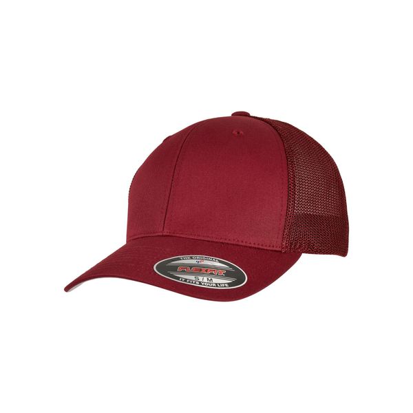 Czapka Flexfit Mesh Trucker. Czerwone czapki damskie FLEXFIT, bez wzorów, z dzianiny. Za 67.65 zł.