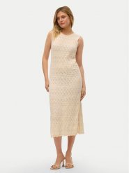 Vero Moda Sukienka letnia Bali 10302925 Écru Regular Fit. Sukienki damskie Vero Moda, bez wzorów, z bawełny, bez ramiączek. Za 129.99 zł.