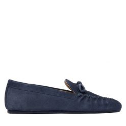 Mokasyny Stuart Weitzman. Niebieskie mokasyny damskie Stuart Weitzman, bez obcasa. Za 1,359.99 zł.