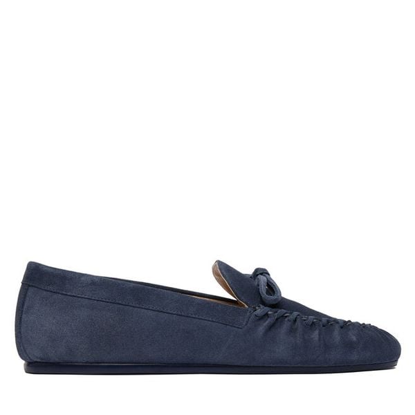 Mokasyny Stuart Weitzman. Niebieskie mokasyny damskie Stuart Weitzman, bez obcasa. Za 1,359.99 zł.
