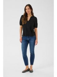 Cream Bluzka w kolorze czarnym rozmiar: S. Czarne bluzki damskie Cream, s, bez wzorów, bez kołnierzyka, bez ramiączek. Za 60.99 zł.