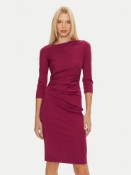 Rinascimento Sukienka koktajlowa CFC0121014003 Bordowy Regular Fit. Czerwone sukienki damskie Rinascimento, bez wzorów, z syntetyku, wizytowe, bez ramiączek. Za 409.99 zł.