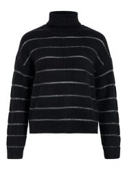 Vila Golf "Vizara" w kolorze czarnym rozmiar: M. Czarne golfy damskie Vila, m, bez wzorów, bez ramiączek. Za 91.77 zł.