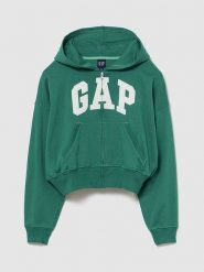 GAP Bluza w kolorze zielonym rozmiar: XL. Zielone bluzy damskie GAP, xl, bez wzorów, bez kaptura. Za 168.85 zł.