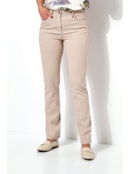 Relaxed by TONI Dżinsy - Slim fit - w kolorze beżowym rozmiar: W38. Brązowe jeansy damskie Relaxed by TONI, z podwyższonym stanem. Za 136.13 zł.