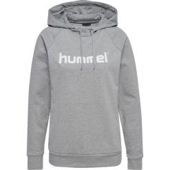 Bluza damska z kapturem Hummel go logo. Szare bluzy damskie Hummel, xs, bez wzorów, z kapturem. Za 202.50 zł.