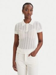 Guess Sweter W6GR25 Z0672 Biały Regular Fit. Białe swetry klasyczne damskie Guess, xs, z wiskozy, bez kołnierzyka. Za 429.99 zł.