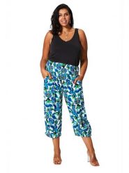 Aller Simplement Spodnie w kolorze niebiesko-białym rozmiar: 54-58. Niebieskie spodnie materiałowe damskie Aller Simplement, bez wzorów, z materiału. Za 56.99 zł.