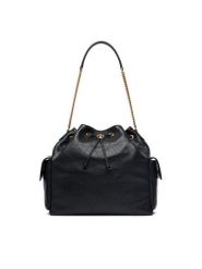 Tory Burch Torebka Charlie 185830 Czarny. Czarne torebki klasyczne damskie Tory Burch, ze skóry, bez dodatków. Za 3,509.00 zł.