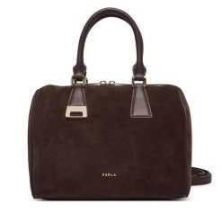 Torebka Furla. Brązowe kuferki damskie Furla, bez wzorów, bez dodatków. Za 1,709.00 zł.