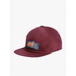 Czapka z daszkiem Ortovox Vintage Badge Cap - winetasting. Czerwone czapki z daszkiem damskie ORTOVOX, bez wzorów. Za 156.99 zł.