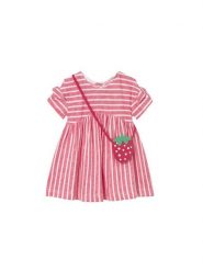 Mayoral Sukienka codzienna 1919 Czerwony Regular Fit. Czerwone sukienki dziewczęce Mayoral, bez wzorów, z bawełny, bez ramiączek, proste. Za 149.99 zł.