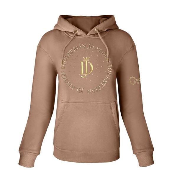 Bluza JD ATTACK Mila. Brązowe bluzy damskie JD ATTACK, bez wzorów, bez kaptura. Za 239.00 zł.