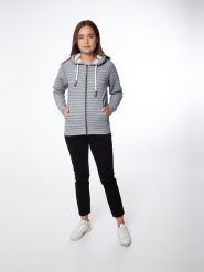 Bluza damska Protest NXGJANNU full zip hoody. Szare bluzy damskie Protest, m, bez wzorów, z bawełny, z kapturem. Za 259.99 zł.