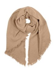 Eight2Nine Szal w kolorze jasnobrązowym rozmiar: onesize. Brązowe szaliki damskie Eight2Nine, bez wzorów, z materiału. Za 100.52 zł.