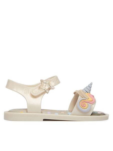 Melissa Sandały Mini Melissa Mar Sandal Uni Bb 37827 Beżowy. Brązowe sandały dziewczęce Melissa, z tworzywa sztucznego, bez obcasa, bez zapięcia. Za 260.99 zł.