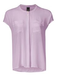 Heine Bluzka w kolorze lawendowym rozmiar: 36. Różowe bluzki damskie Heine, bez wzorów, bez kołnierzyka, bez ramiączek. Za 69.75 zł.