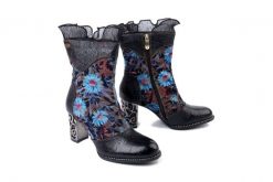 LAURA VITA 0007555 Ledao 01 charbon, botki damskie. Botki damskie LAURA VITA, bez obcasa, na obcasie, bez zapięcia. Za 574.90 zł.