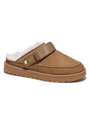 C'M Klapki w kolorze jasnobrązowym rozmiar: 40. Brązowe klapki damskie C'M, bez wzorów, bez obcasa, bez zapięcia. Za 113.99 zł.